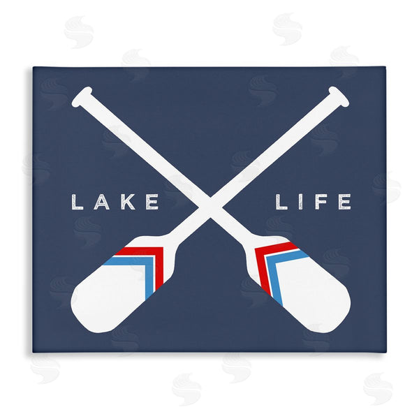 stupell industries Stupell Studio | Lake Life Crossed Nautical Paddle Oars Sports Sign Wall Art