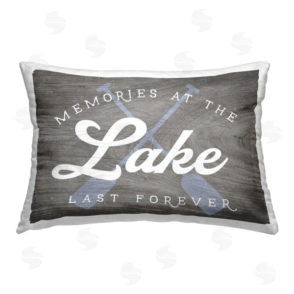 stupell industries Stupell Studio | Lake Memories Phrase Printed Throw Pillow
