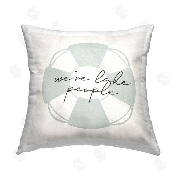 stupell industries Stupell Studio | Lake People Phrase Printed Throw Pillow