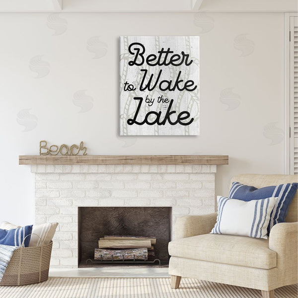Stupell Industries Stupell Studio | Lake Phrase On Rope Pattern Wall Art