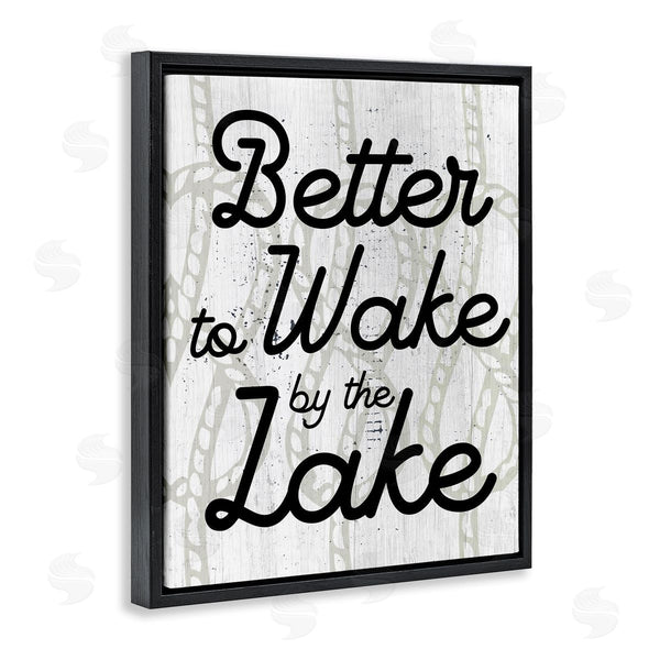 Stupell Industries Stupell Studio | Lake Phrase On Rope Pattern Wall Art