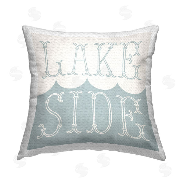 Stupell Industries Stupell Studio | Lake Side With Wave Printed Throw Pillow