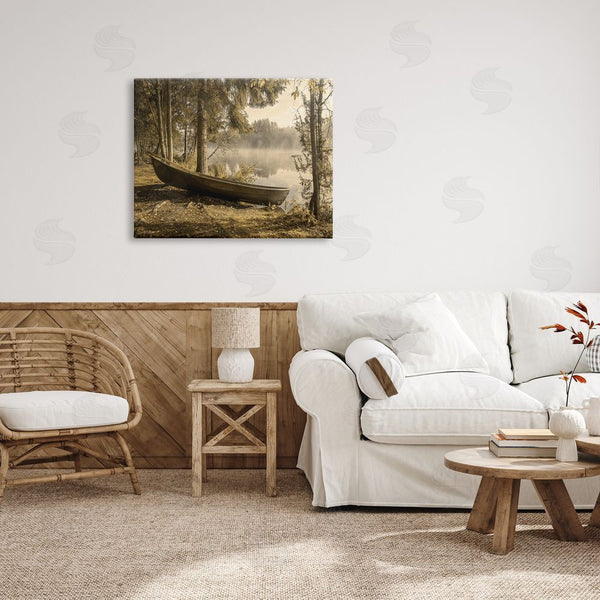 Stupell Industries Stupell Studio | Lakeside Canoe Forest Wilderness Wall Art