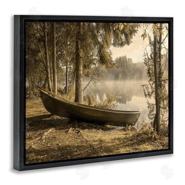 Stupell Industries Stupell Studio | Lakeside Canoe Forest Wilderness Wall Art