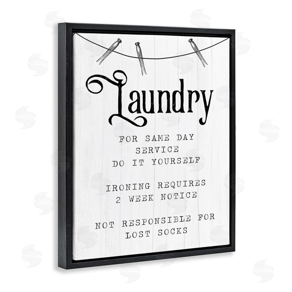 Stupell Industries Stupell Studio | Laundry Room Funny Warning Wall Art