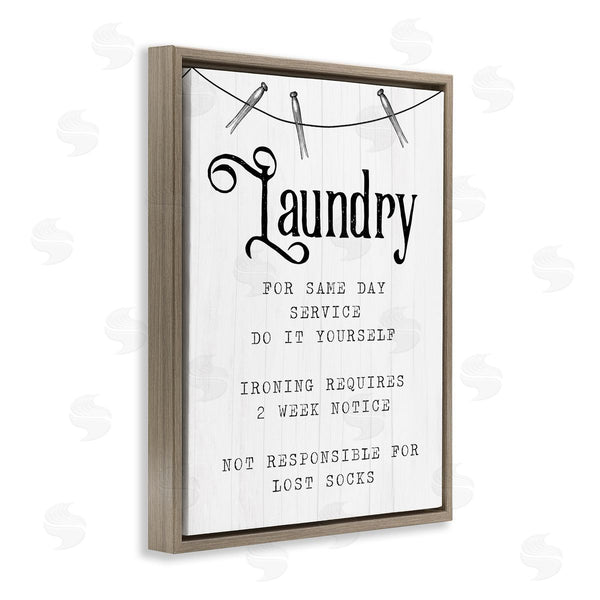 Stupell Industries Stupell Studio | Laundry Room Funny Warning Wall Art