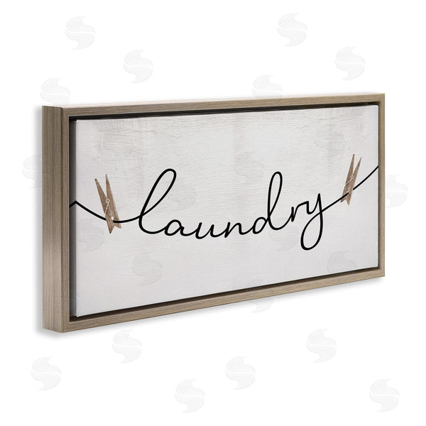 Stupell Industries Stupell Studio | Laundry Typography Clothespins Wall Art