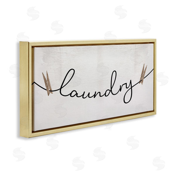Stupell Industries Stupell Studio | Laundry Typography Clothespins Wall Art