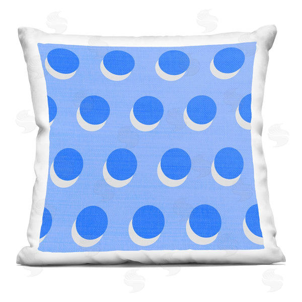 stupell industries Stupell Studio | Layered Blue Polka Dot Circle Shapes Printed Throw Pillow