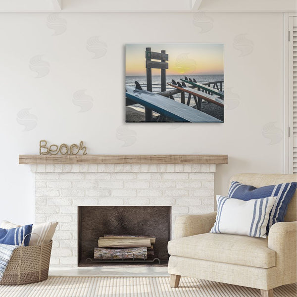 Stupell Industries Stupell Studio | Leaning Surfboards By Beach Wall Art