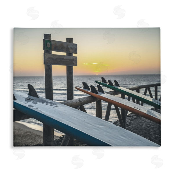 stupell industries Stupell Studio | Leaning Surfboards by Beach Wall Art