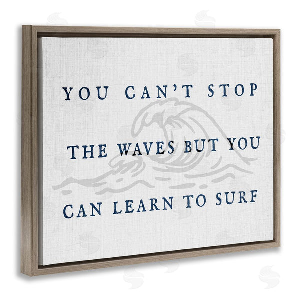 Stupell Industries Stupell Studio | Learn To Surf Inspirational Wall Art