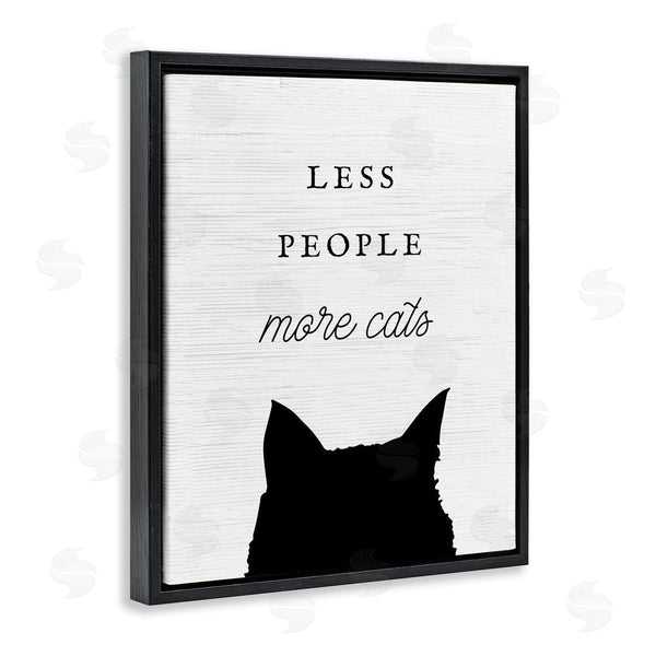 Stupell Industries Stupell Studio | Less People More Cats Wall Art