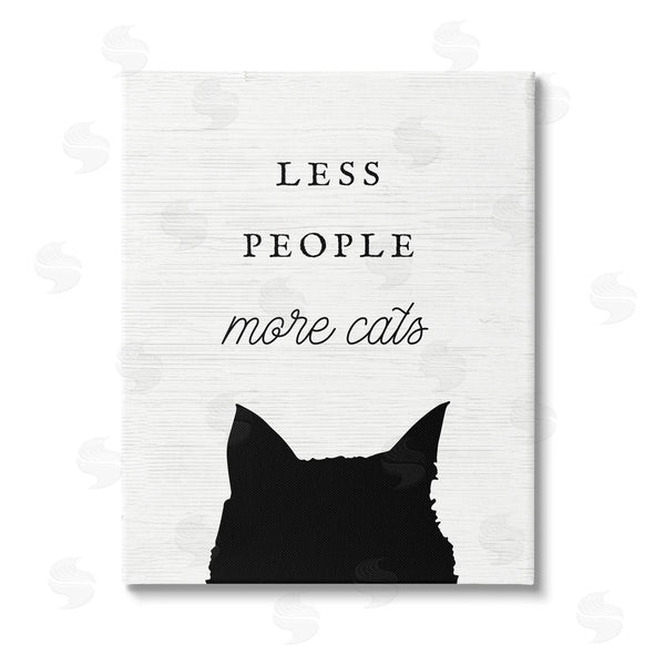 stupell industries Stupell Studio | Less People More Cats Wall Art