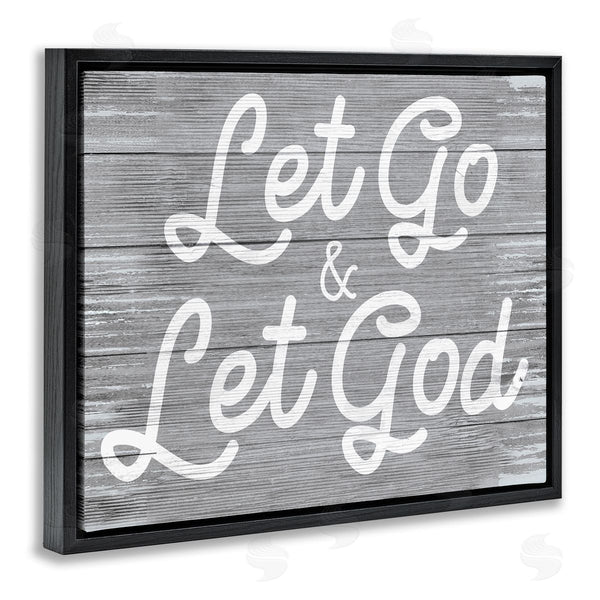 Stupell Industries Stupell Studio | Let Go Let God Inspirational Faith Based Quote Wall Art