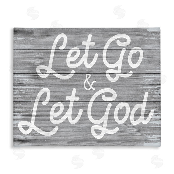 stupell industries Stupell Studio | Let Go Let God Inspirational Faith Based Quote Wall Art