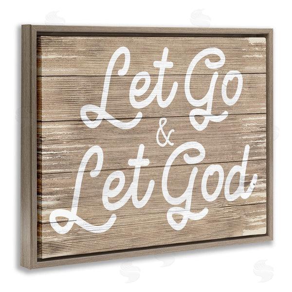 Stupell Industries Stupell Studio | Let Go & Let God Wall Art