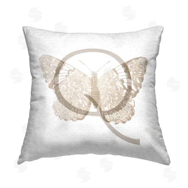 Stupell Industries Stupell Studio | Letter Q Name Initial Printed Throw Pillow