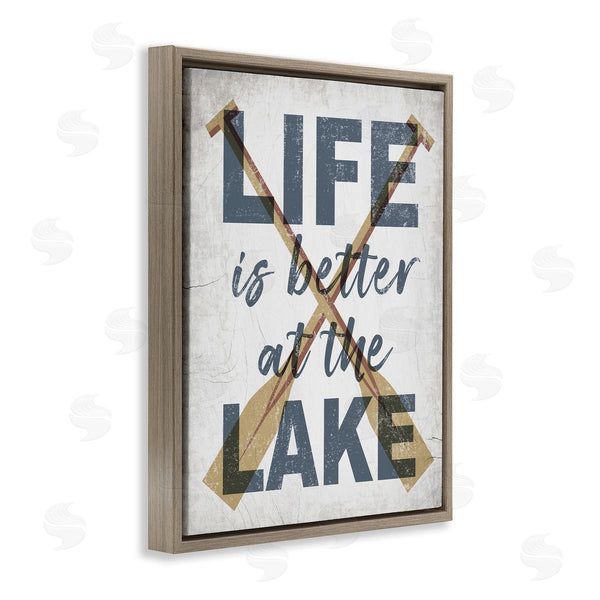 Stupell Industries Stupell Studio | Life Is Better At The Lake Oars
