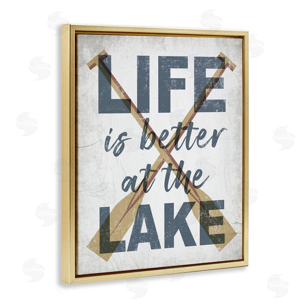 Stupell Industries Stupell Studio | Life Is Better At The Lake Oars