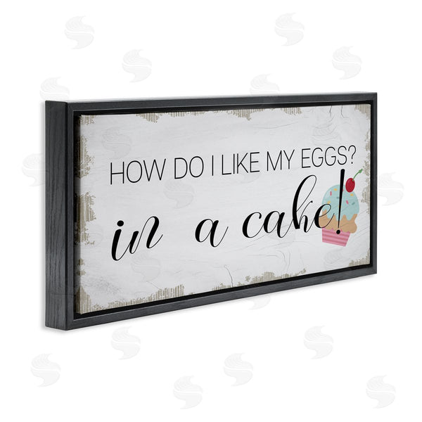 Stupell Industries Stupell Studio | Like My Eggs In Cake Cupcake