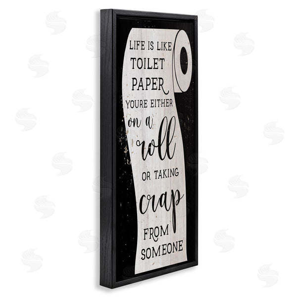 Stupell Industries Stupell Studio | Like Toilet Paper Funny Bathroom