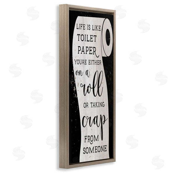 Stupell Industries Stupell Studio | Like Toilet Paper Funny Bathroom