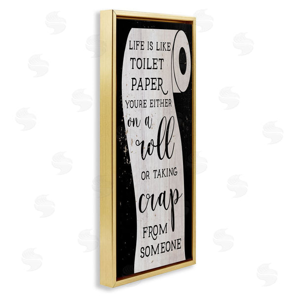 Stupell Industries Stupell Studio | Like Toilet Paper Funny Bathroom