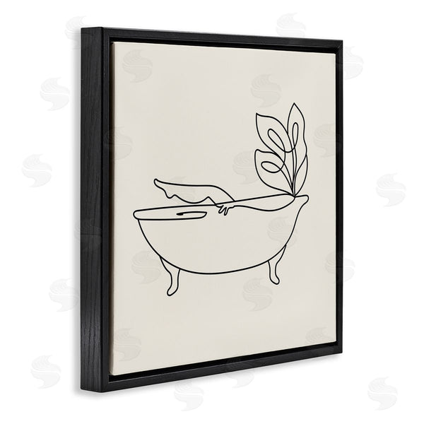 Stupell Industries Stupell Studio | Line Doodle Bath Botanical Wall Art