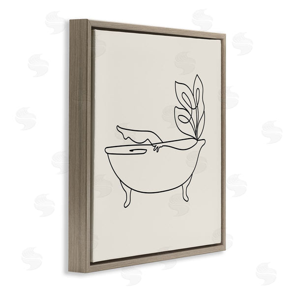 Stupell Industries Stupell Studio | Line Doodle Bath Botanical Wall Art