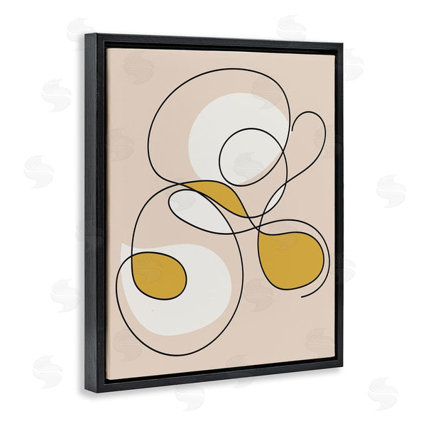 Stupell Industries Stupell Studio | Line Doodle With Yellow Wall Art