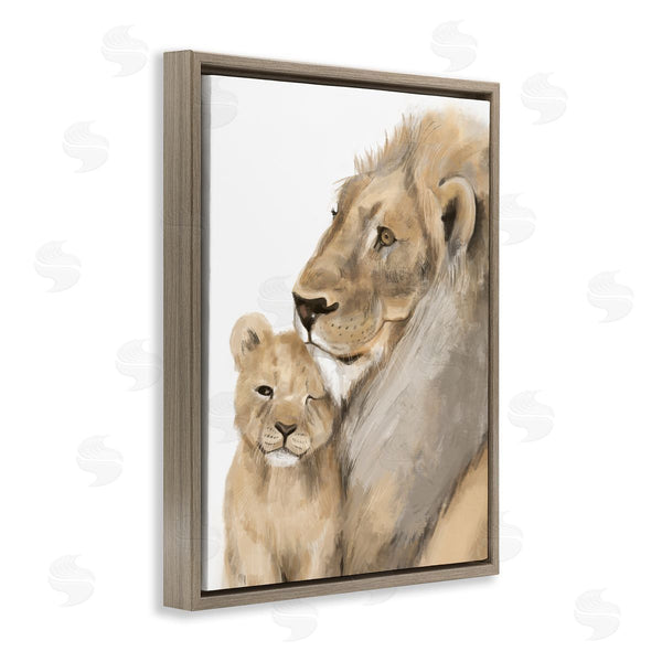 Stupell Industries Stupell Studio | Lion Cub And King Safari Animal Portrait