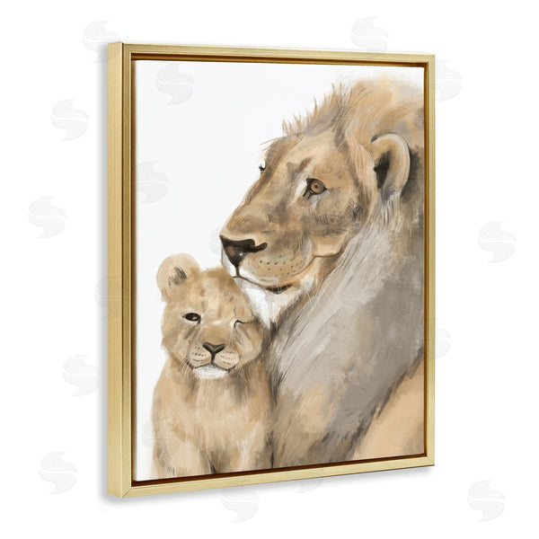 Stupell Industries Stupell Studio | Lion Cub And King Safari Animal Portrait