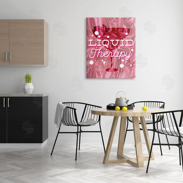 Stupell Industries Stupell Studio | Liquid Therapy Bold Pink Cocktail Wall Art