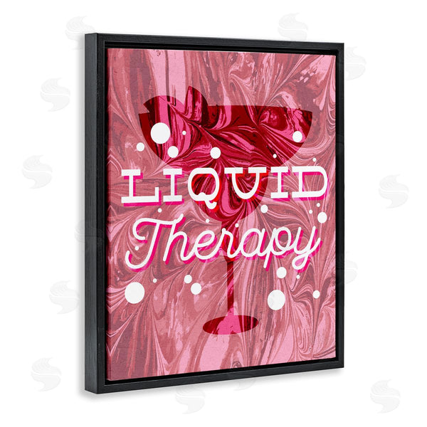 Stupell Industries Stupell Studio | Liquid Therapy Bold Pink Cocktail Wall Art