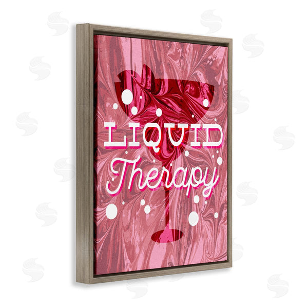 Stupell Industries Stupell Studio | Liquid Therapy Bold Pink Cocktail Wall Art