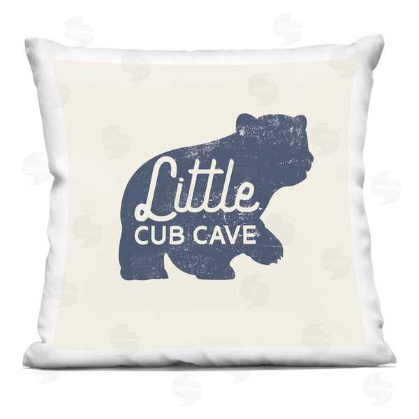 stupell industries Stupell Studio | Little Cub Cave Kids Bear Printed Throw Pillow