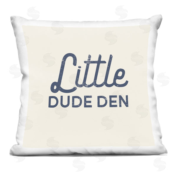 stupell industries Stupell Studio | Little Dude Den Phrase Printed Throw Pillow