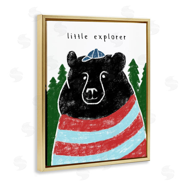 Stupell Industries Stupell Studio | Little Explorer And Black Bear