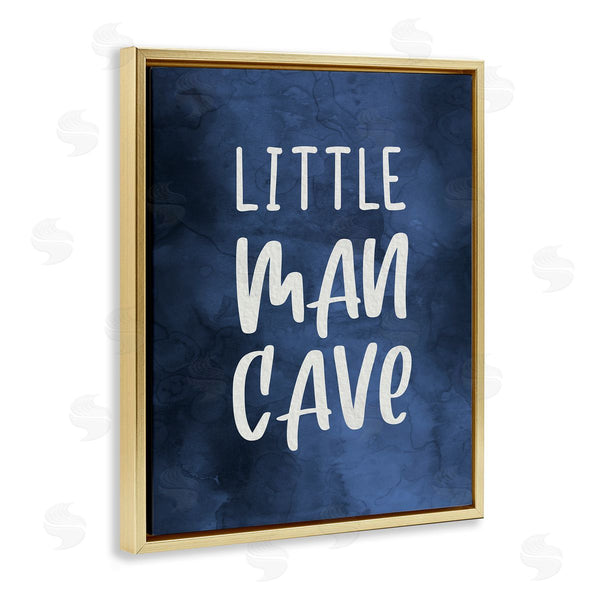 Stupell Industries Stupell Studio | Little Man Cave Blue Watercolor