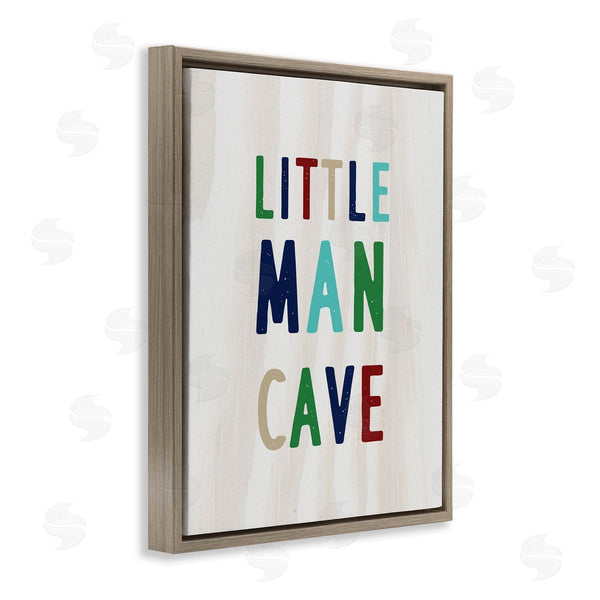 Stupell Industries Stupell Studio | Little Man Cave Multi-Color Text