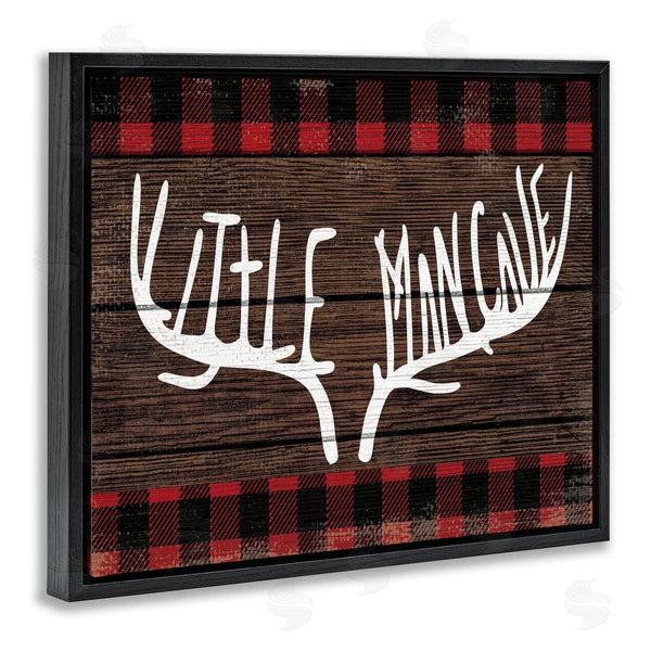 Stupell Industries Stupell Studio | Little Man Cave Rustic Antlers