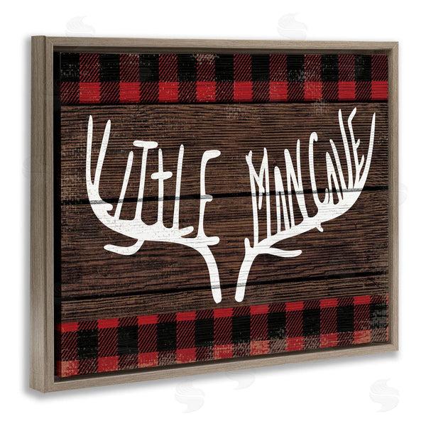 Stupell Industries Stupell Studio | Little Man Cave Rustic Antlers