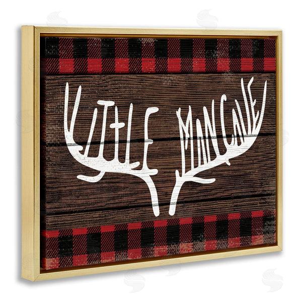 Stupell Industries Stupell Studio | Little Man Cave Rustic Antlers