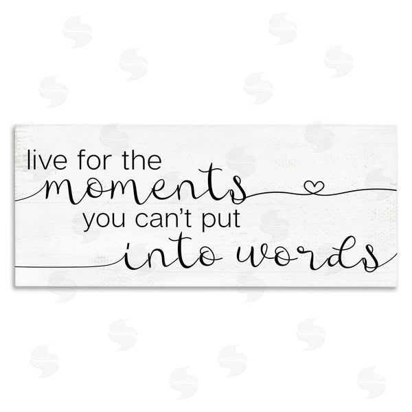 stupell industries Stupell Studio | Live for the Moments Phrase Wall Art