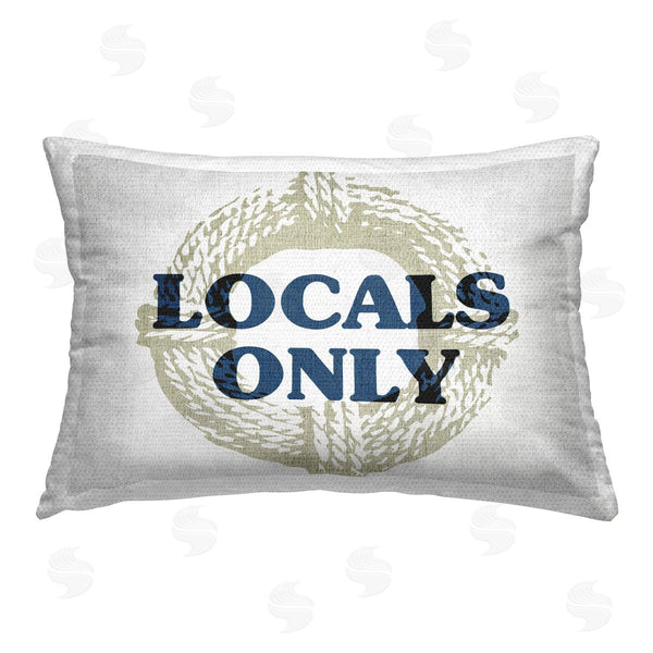Stupell Industries Stupell Studio | Locals Only Maritime Rope Printed Throw Pillow