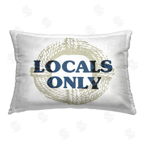 stupell industries Stupell Studio | Locals Only Maritime Rope Printed Throw Pillow