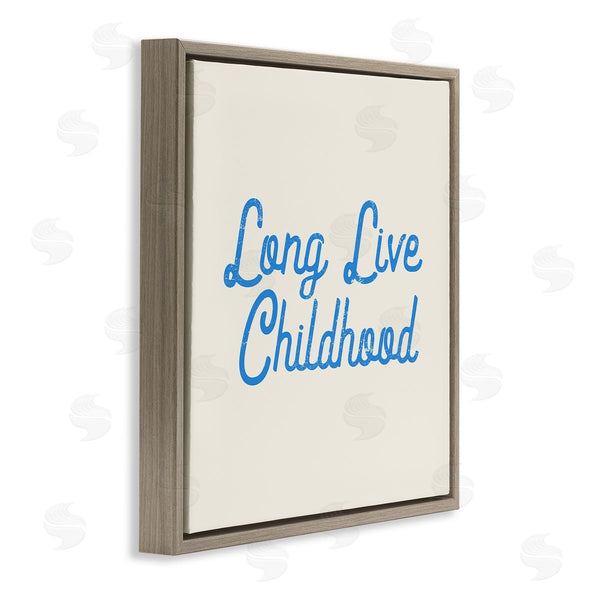 Stupell Industries Stupell Studio | Long Live Childhood Phrase Wall Art