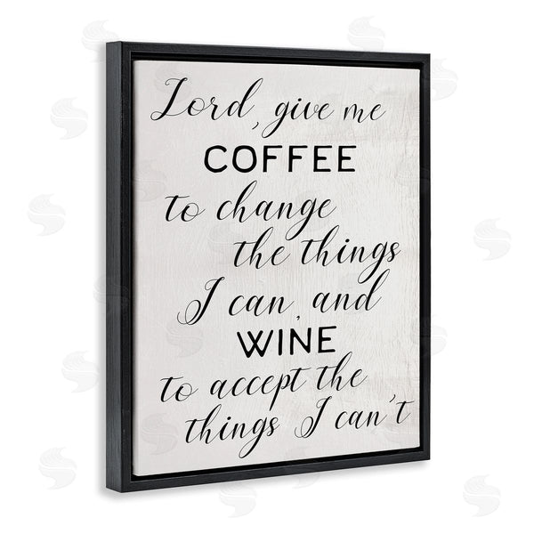 Stupell Industries Stupell Studio | Lord Give Me Coffee And Wine Kitchen Phrase