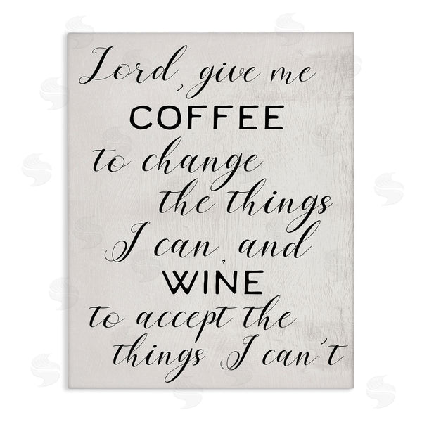 stupell industries Stupell Studio | Lord Give Me Coffee and Wine Kitchen Phrase